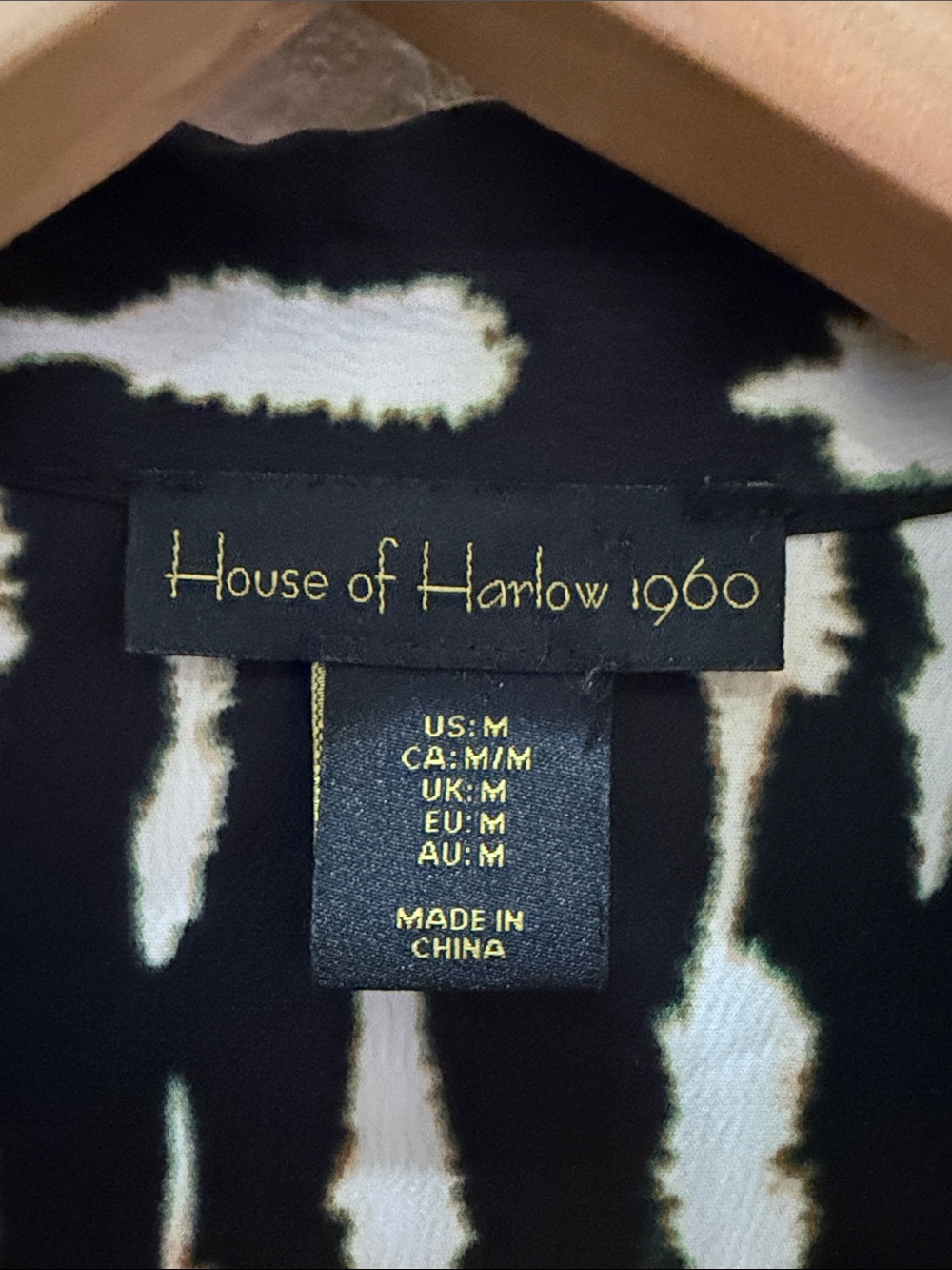 House of Harlow 1960 Black and White Printed Mini Dress - Picture 2 of 3